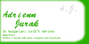 adrienn jurak business card